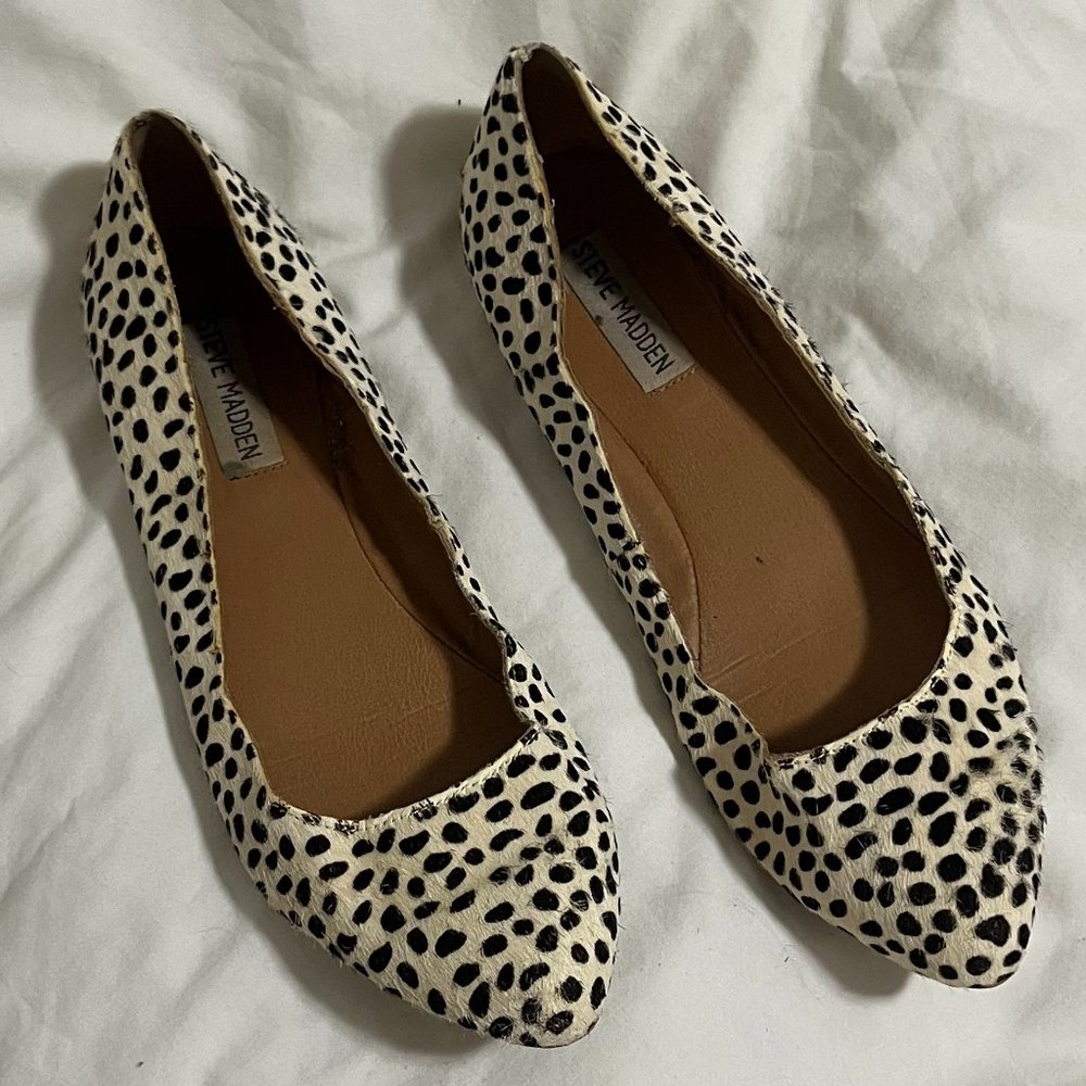 Steve Madden Ballet Flats Shoes Size 8 Animal Print